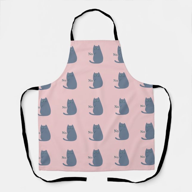  Cheeky Cat Funny Apron (Front)