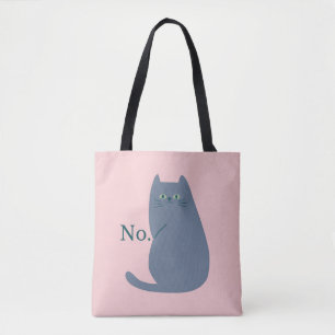 Cheeky Cat Funny Tote Bag