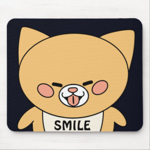 Cheeky Cat Laughing Fun Mouse Pad