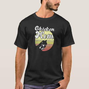 Cheeky Chicken Retro Sunset Chicken Mum Chicken T-Shirt