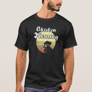 Cheeky Chicken Retro Sunset Chicken Mummy Chicken T-Shirt