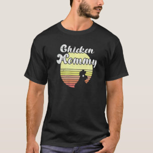 Cheeky Chicken Retro Sunset Chicken Mummy Rooster T-Shirt