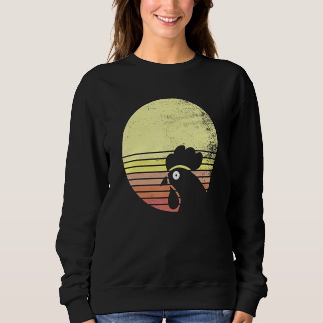 Cheeky Chicken Retro Sunset Sweatshirt (Front)