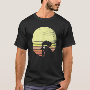 Cheeky Chicken Retro Sunset T-Shirt