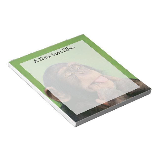 Cheeky Chimp Notepad (Angled)