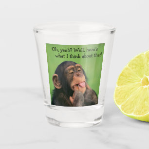 Cheeky Chimp Shot Glass