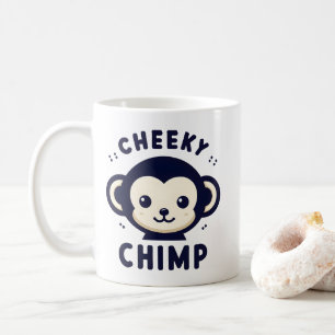 Cheeky Chimp Sleek Minimalism Monkey Coffee Mug