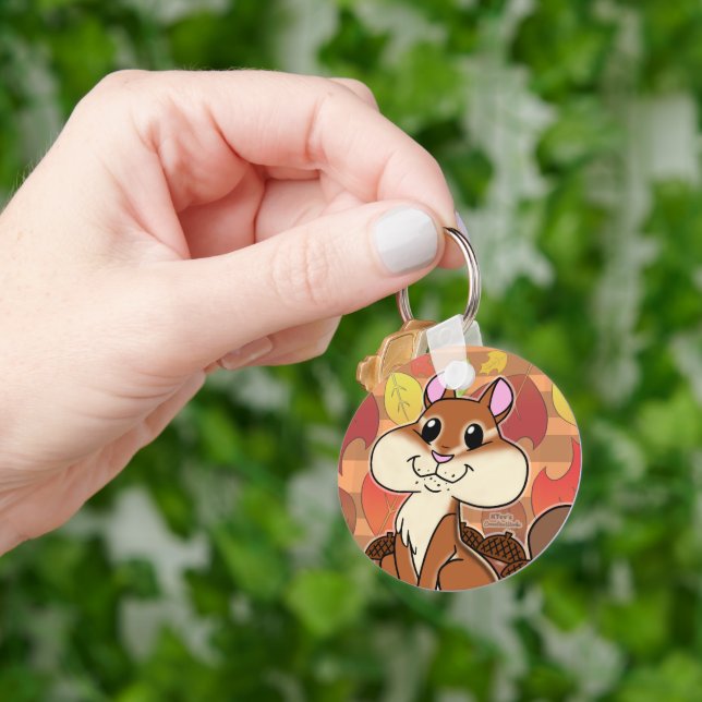 Cheeky Chipmunk - Key Ring (Hand)