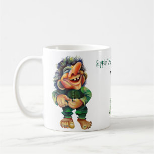 Cheeky Christmas Troll and Tree Delight  Coffee Mug