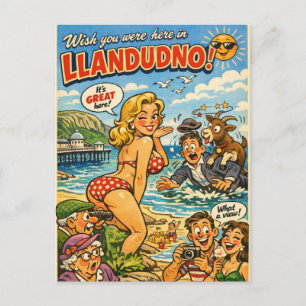 Cheeky Classic Llandudno Postcard
