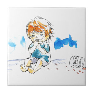 Cheeky Cookie Eater Colour Tile