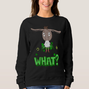 Cheeky Donkey Eats Irish Leprechaun St Patrick's D Sweatshirt