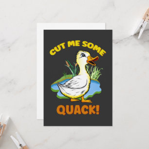 Cheeky duckling custom apology card