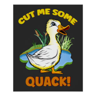 Cheeky duckling! poster