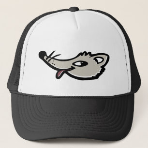 Cheeky fox with tongue out graphic trucker hat