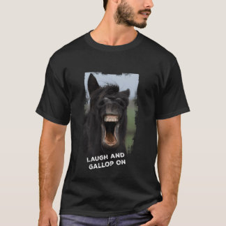 Cheeky horse teeth on display Laugh and Gallop boy T-Shirt