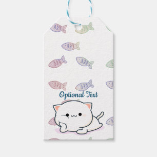 Cheeky Kawaii Style Kitten Gift Tags