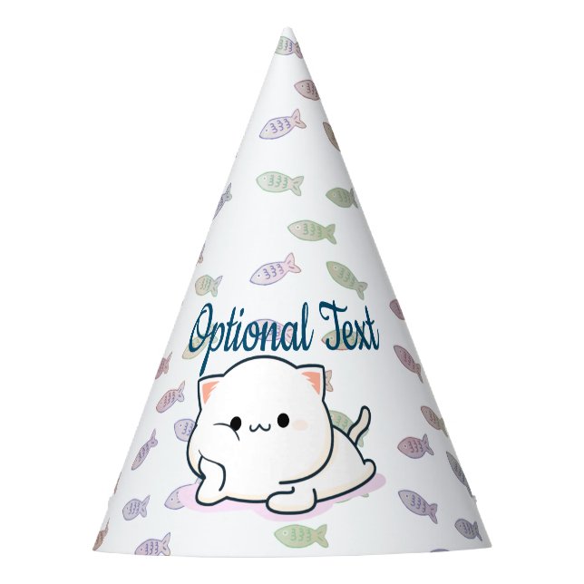 Cheeky Kawaii Style Kitten Party Hat (Front)