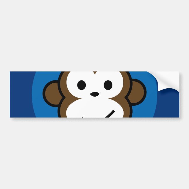 Cheeky Monkey Bumper Sticker (Front)