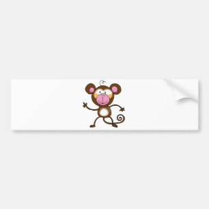 Cheeky monkey bumper sticker