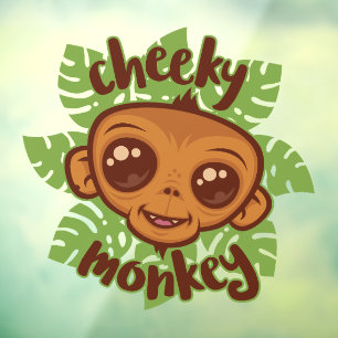 Cheeky Monkey Cute Cartoon Primate Drawing