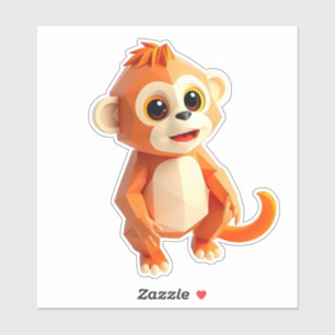 Cheeky Monkey Laptop Sticker