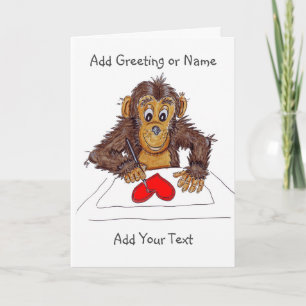 Cheeky Monkey Love  Card