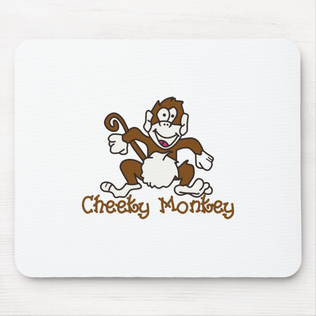 Cheeky Monkey Mouse Pad (Front)