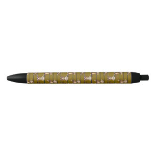 Cheeky Monkey Pattern Black Ink Pen