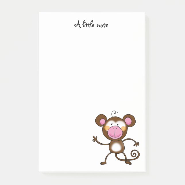 cheeky monkey post-it notes (Front)