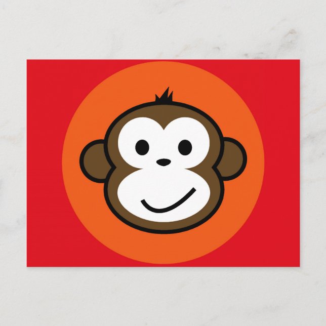 Cheeky Monkey Postcard (Front)