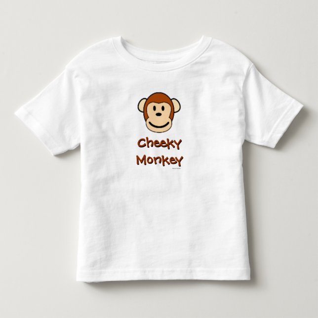 Cheeky Monkey Toddler T-Shirt (Front)
