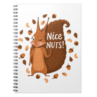 Cheeky Nutty Squirrel 41 Notebook
