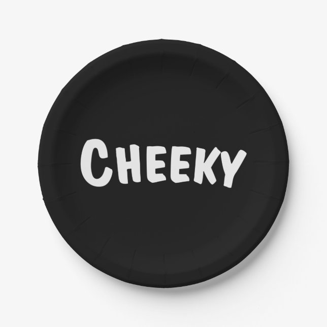 Cheeky Paper Plate (Front)