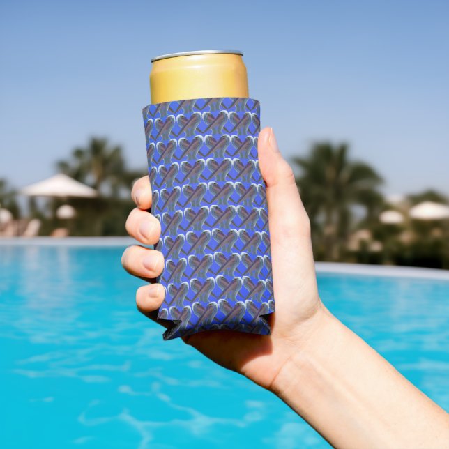 Cheeky Pelican Faces, Seltzer Can Cooler (In Situ Pool)