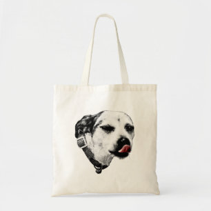 Cheeky Terrier Tote – Red Tongue Expression Bag