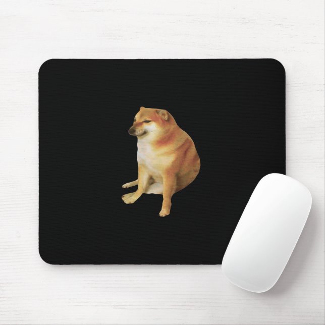 Cheems Meme Mouse Pad (With Mouse)