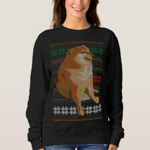 Cheems Ugly Christmas Sweater Doge Meme Design