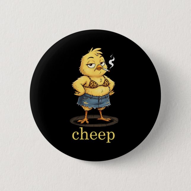 Cheep Inappropriate Easter _1  6 Cm Round Badge (Front)