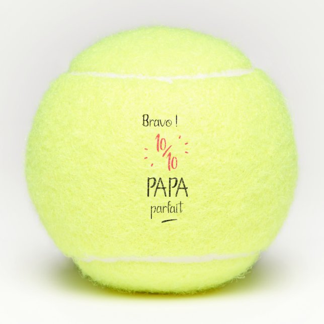 Cheer 10 out of 10 perfect dad tennis balls (Front)