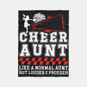 Cheer Aunt Definition Cheerleading Auntie Cheerlea Fleece Blanket