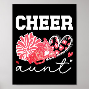 Cheer Aunt For Mother's Day Black Women's Cheerlea Poster