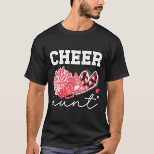 Cheer Aunt For Mother's Day Black Women's Cheerlea T-Shirt