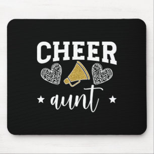 Cheer Aunt Hearts Cheerleading Aunt Of A Cheerlead Mouse Pad