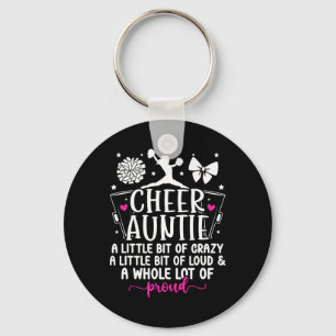 Cheer Aunt Proud Aunt Of A Cheerleader Aunt Cheer Key Ring