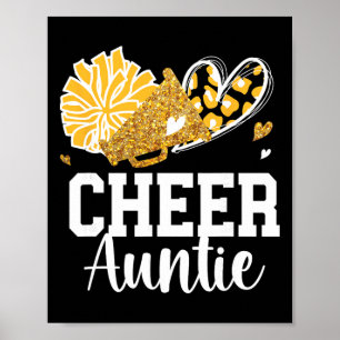 Cheer Auntie Cheerleader Aunt Cheer Aunt Cheerlead Poster