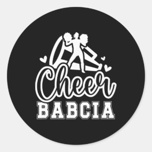 Cheer Bcia Grandma Bcia Of A Cheerleader Bcia  Classic Round Sticker