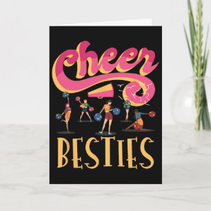 Cheer Besties For Cheerleading Lovers And Cheerlea Card