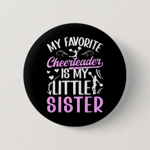 Cheer Big Sister Proud Big Sister Of A Cheerleader 6 Cm Round Badge