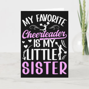 Cheer Big Sister Proud Big Sister Of A Cheerleader Card